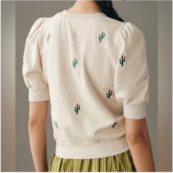 T.la by ANTHROPOLOGIE Puffed Sleeves Top - Picture 3 of 8